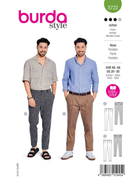 Modello di pantaloni - Burda 5722