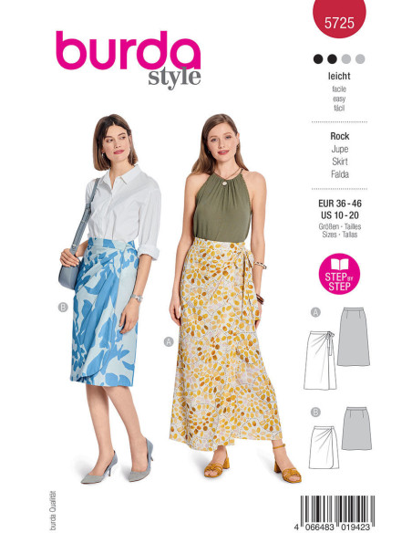Modello di gonna - Burda 5725