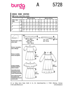 Modello di abito - Burda 5728 2