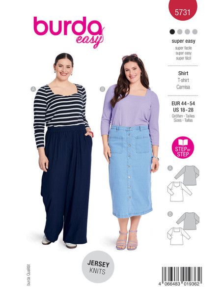 Modello di top - Burda 5731