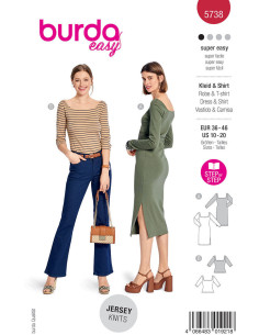 Modello di abito e top - Burda 5738
