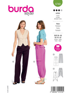 Modello di pantaloni - Burda 5740