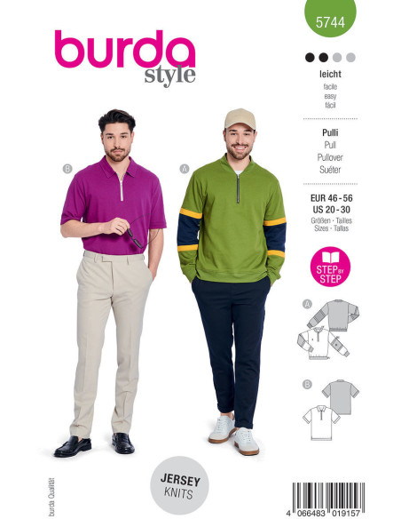 Modello di maglione - Burda 5744