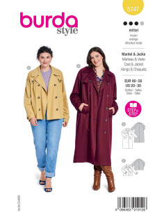 Modello di cappotto - Burda 5747