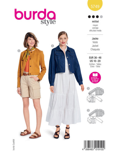 Modello di giacca - Burda 5749