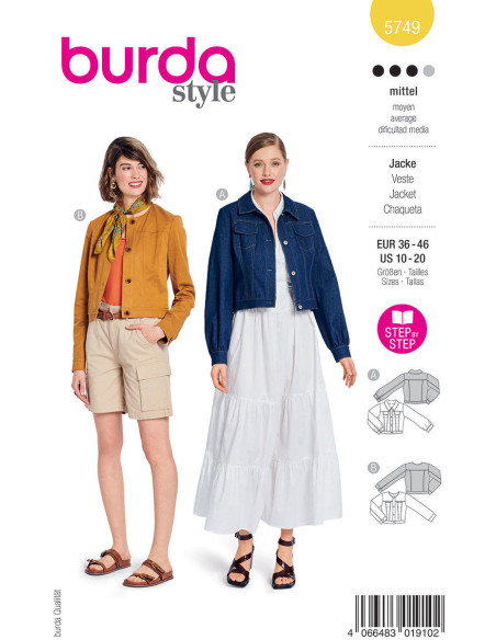 Modello di giacca - Burda 5749