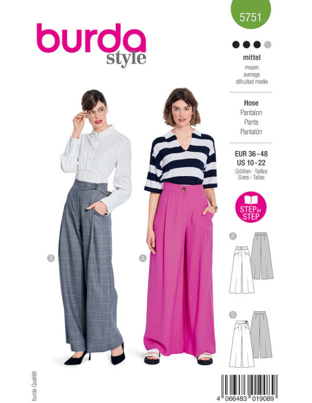 Modello di pantaloni - Burda 5751