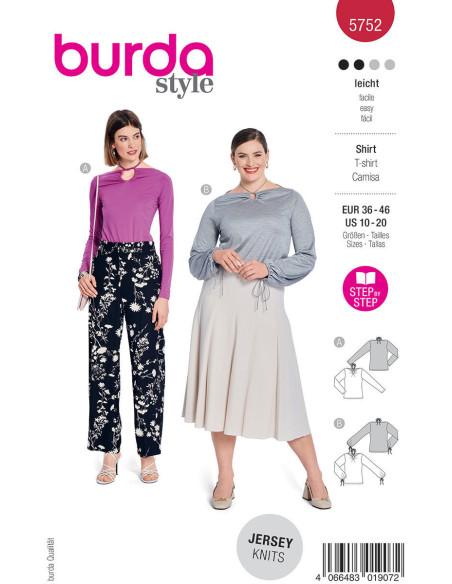 Modello di top - Burda 5752