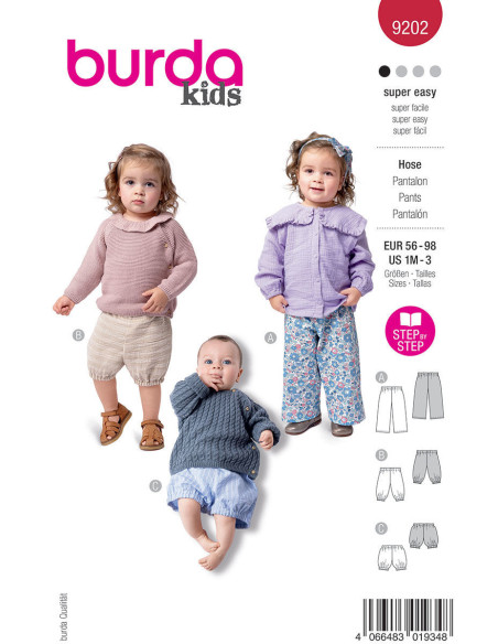 Modello di pantaloni - Burda 9202