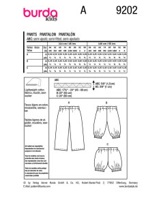Modello di pantaloni - Burda 9202 2