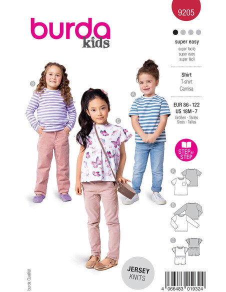 Modello di top - Burda 9205