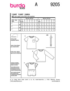 Modello di top - Burda 9205 2