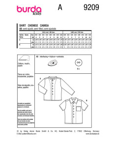Modello di camicia - Burda 9209 2