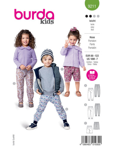 Modello di pantaloni - Burda 9211