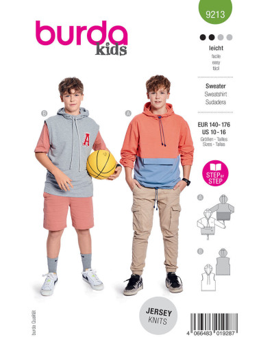 Modello di maglione - Burda 9213