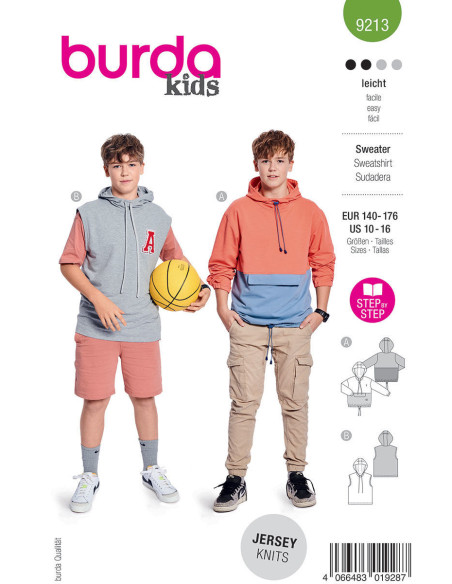 Modello di maglione - Burda 9213