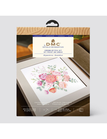 Kit ricamo a punto croce - Bouquet freschezza