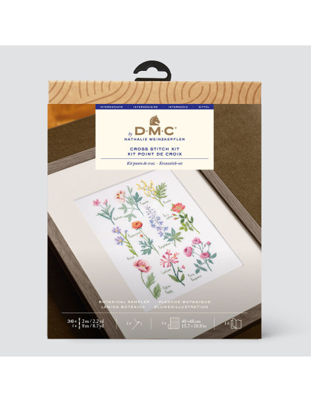 Kit ricamo a punto croce - Tavola botanica
