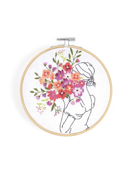 Kit ricamo - Mazzo di fiori