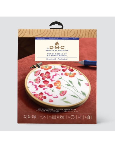 Kit punch needle - Papaveri primaverili
