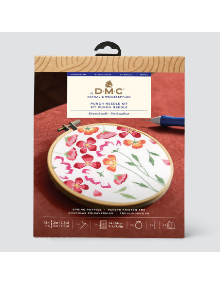 Kit punch needle - Papaveri primaverili