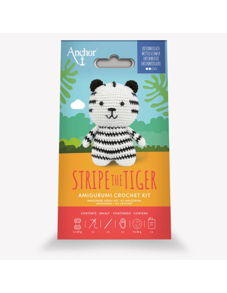 Kit amigurumi - Stripe la tigre bianca