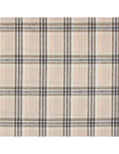 Tessuto flanella tartan scozzese - Beige e grigio