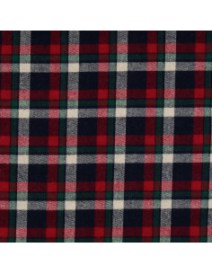 Tessuto flanella tartan scozzese - Rosso, blu e verde 2