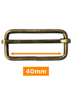 Fibbia scorrevole - Bronzo 40 mm