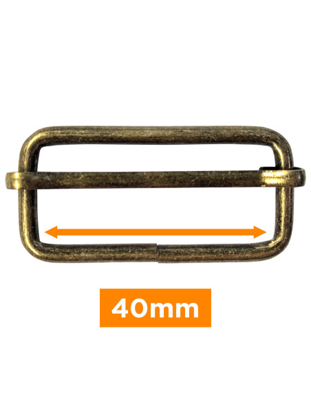 Fibbia scorrevole - Bronzo 40 mm