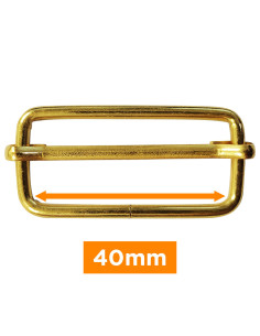 Fibbia scorrevole - Oro 40 mm