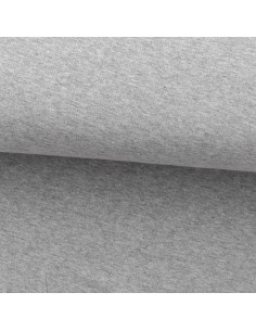 Tessuto jersey sottile mélange - Grigio