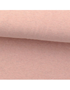 Tessuto jersey sottile mélange - Rosa