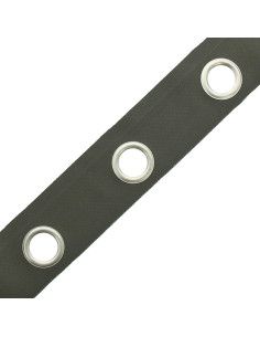 Fascia con occhielli argento opaco - Kaki 2