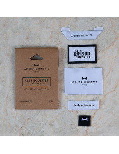 Set di 5 etichette tessute da cucire - Miscellanea