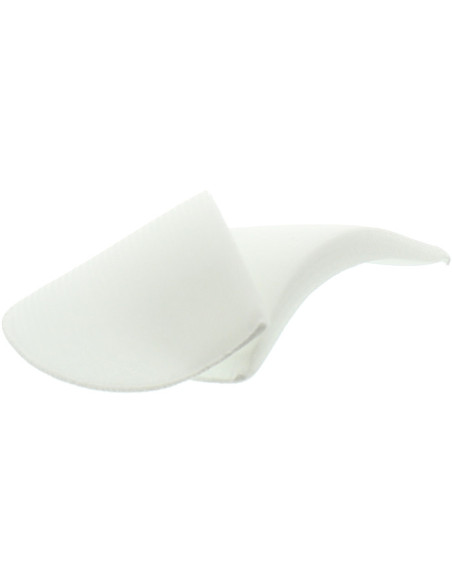 Coppia di spalline dritte rivestite bianche