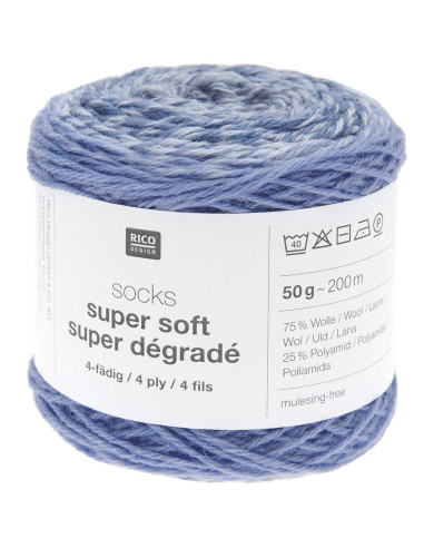 Filato per calze Socks Super Soft Dégradé Rico Design