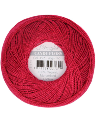 Gomitolo di cotone perlato Scheepjes Candy Floss