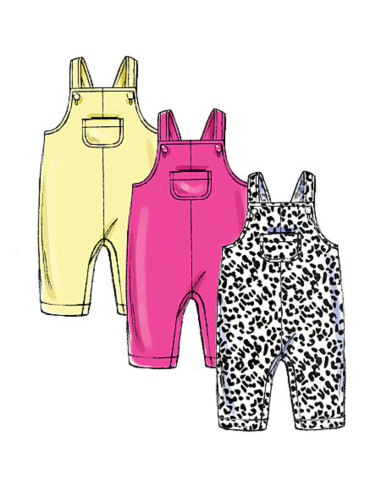 Modello di giacca, salopette, pantaloni, sacco nanna e cappello - Butterick 6238