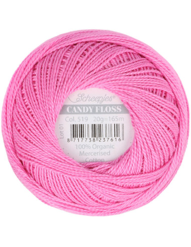 Gomitolo di cotone perlato Scheepjes Candy Floss