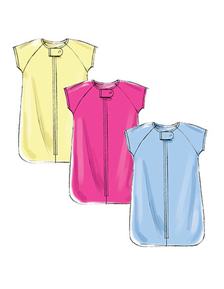 Modello di giacca, salopette, pantaloni, sacco nanna e cappello - Butterick 6238