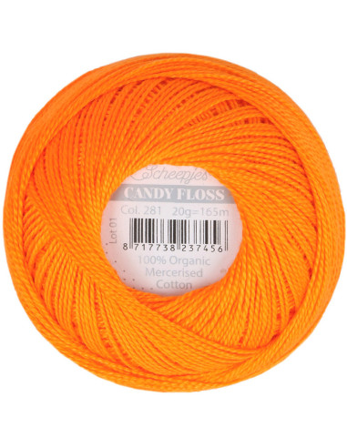 Gomitolo di cotone perlato Scheepjes Candy Floss