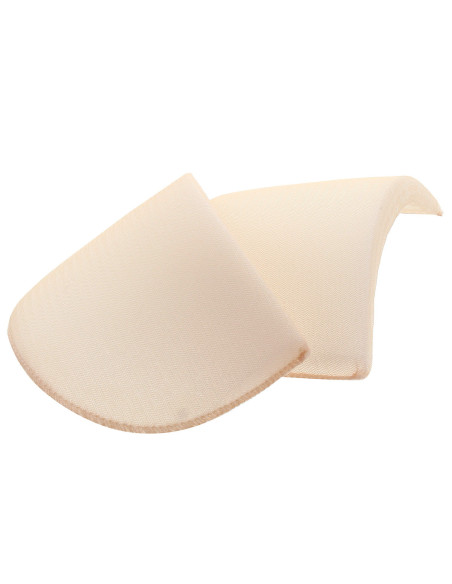Coppia di spalline dritte rivestite color carne