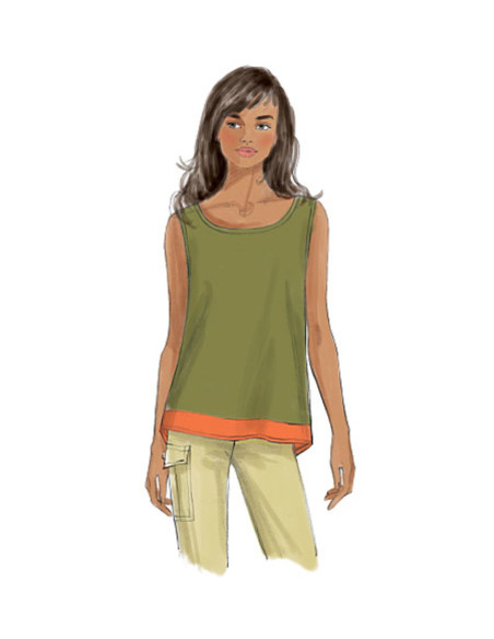 Modello di top - Butterick 6214