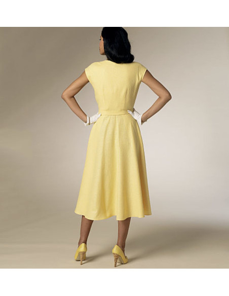 Modello di abito e cintura - Butterick 6211