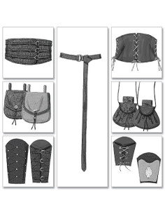 Modello di accessori storici - Butterick 5371