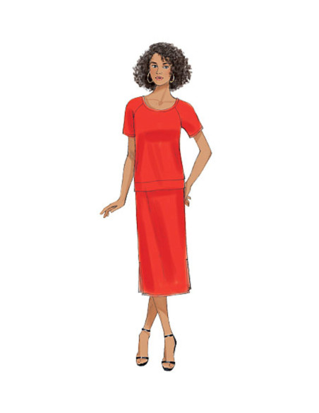 Modello per top, abito e gonna - Butterick 6207
