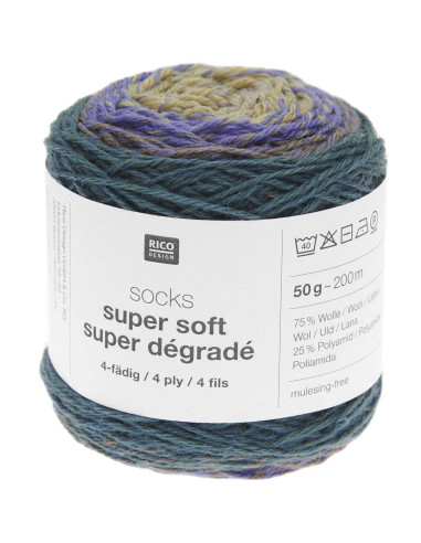 Filato per calze Socks Super Soft Dégradé Rico Design