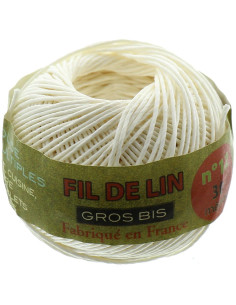 Filo di lino al cinese gros bis N° 12 - Ecru