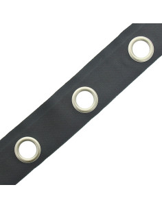 Fascia con occhielli argento opaco - Grigio scuro 2